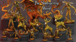 3D Printed Print Your Monsters Horrific Deer The Shadowcreep Wood Set 28mm - 32mm D&D Wargaming (Online Only)