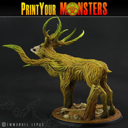 3D Printed Print Your Monsters Horrific Deer The Shadowcreep Wood Set 28mm - 32mm D&D Wargaming (Online Only)