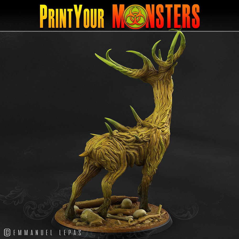 3D Printed Print Your Monsters Horrific Deer The Shadowcreep Wood Set 28mm - 32mm D&D Wargaming (Online Only)