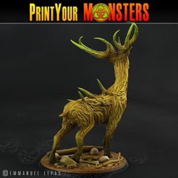 3D Printed Print Your Monsters Horrific Deer The Shadowcreep Wood Set 28mm - 32mm D&D Wargaming (Online Only)