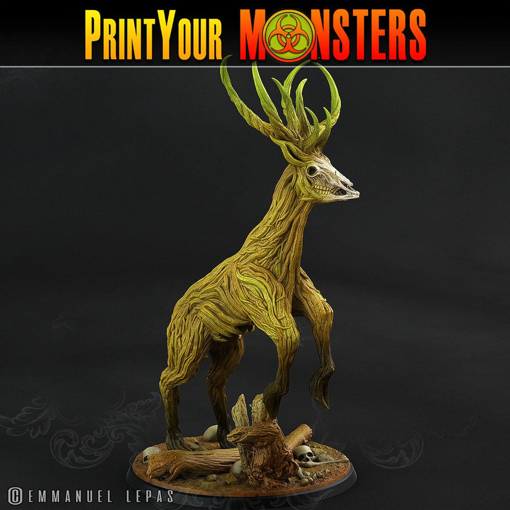3D Printed Print Your Monsters Horrific Deer The Shadowcreep Wood Set 28mm - 32mm D&D Wargaming (Online Only)