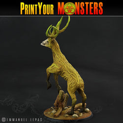 3D Printed Print Your Monsters Horrific Deer The Shadowcreep Wood Set 28mm - 32mm D&D Wargaming (Online Only)