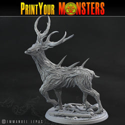3D Printed Print Your Monsters Horrific Deer The Shadowcreep Wood Set 28mm - 32mm D&D Wargaming (Online Only)