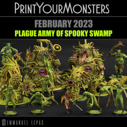 3D Printed Print Your Monsters Horrific Plague Worm Plague Army Of Spooky Swamp Set 28mm - 32mm D&D Wargaming (Online Only)
