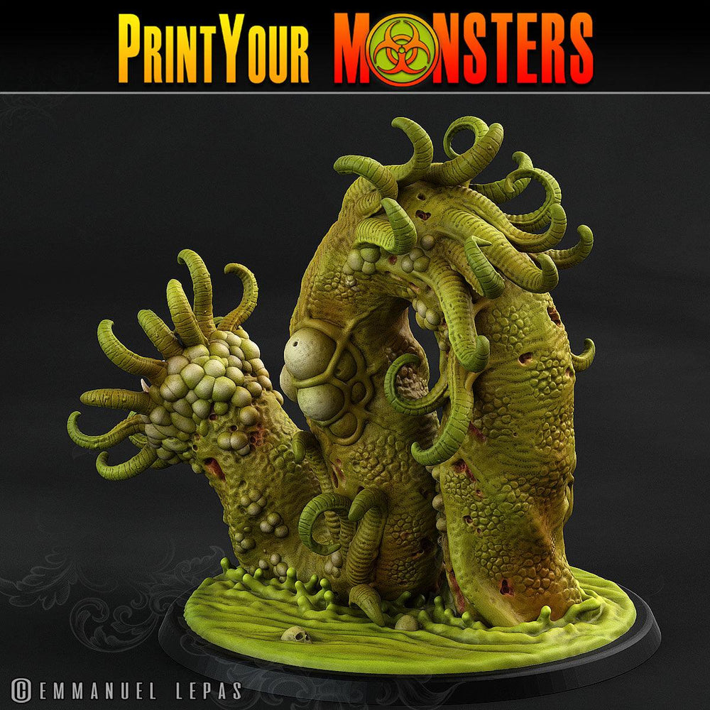 3D Printed Print Your Monsters Horrific Plague Worm Plague Army Of Spooky Swamp Set 28mm - 32mm D&D Wargaming (Online Only)