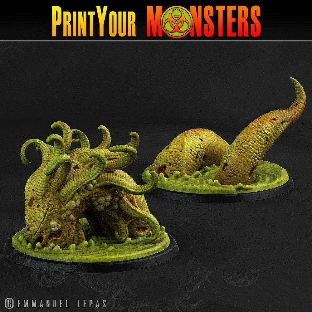 3D Printed Print Your Monsters Horrific Plague Worm Plague Army Of Spooky Swamp Set 28mm - 32mm D&D Wargaming (Online Only)