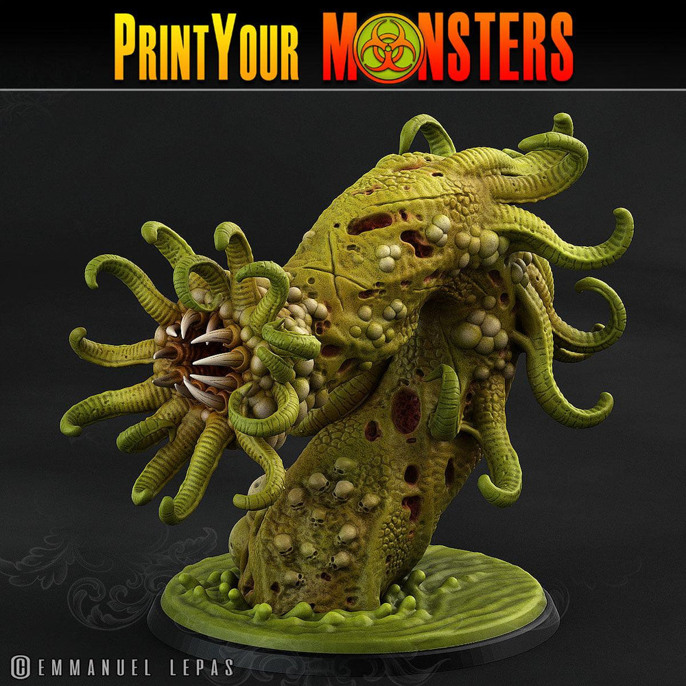 3D Printed Print Your Monsters Horrific Plague Worm Plague Army Of Spooky Swamp Set 28mm - 32mm D&D Wargaming (Online Only)