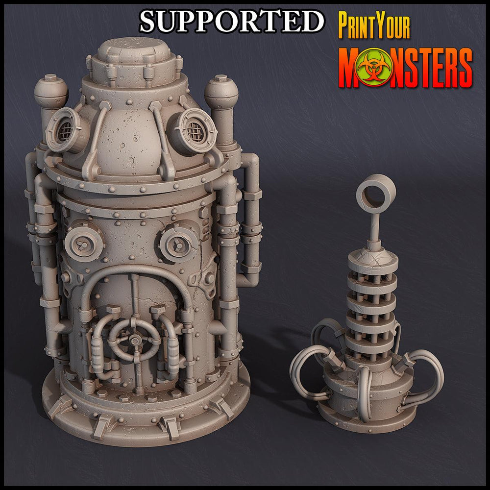 3D Printed Print Your Monsters Horrifying Laboratory Terrain Pack 28mm - 32mm D&D Wargaming (Online Only)