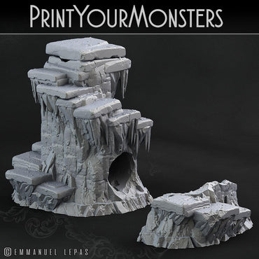 3D Printed Print Your Monsters Ice Dice Tower The Wrath of Gloomrime Monsters Part II Set 28mm - 32mm D&D Wargaming (Online Only)