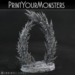 3D Printed Print Your Monsters Ice Portal The Wrath of Gloomrime Monsters Part I Set 28mm - 32mm D&D Wargaming (Online Only)