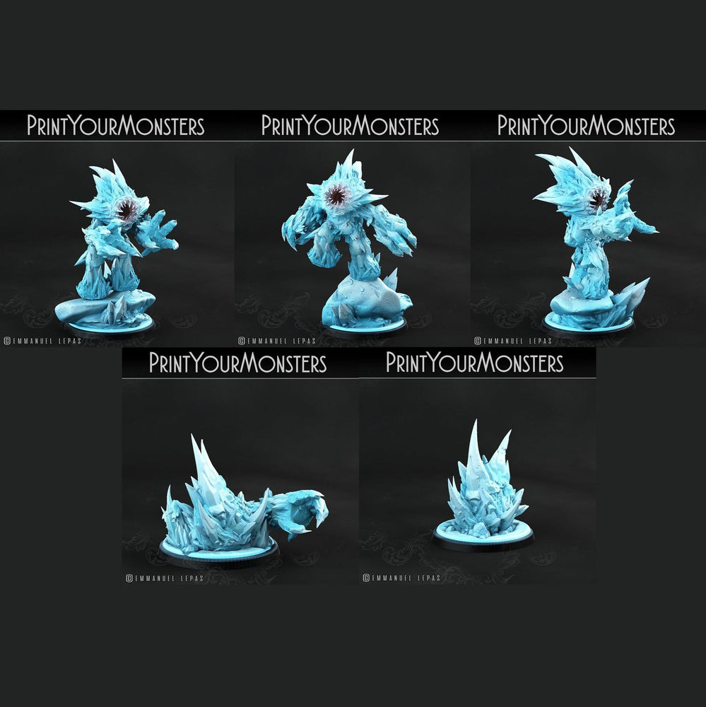 3D Printed Print Your Monsters Iceheart Lamproid The Wrath of Gloomrime Monsters Part II Set 28mm - 32mm D&D Wargaming (Online Only)