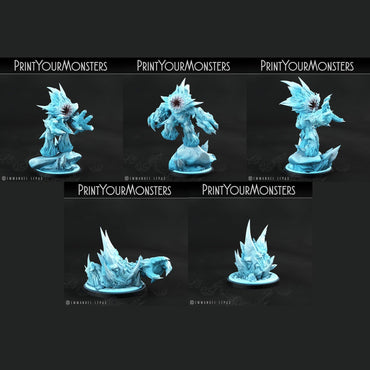 3D Printed Print Your Monsters Iceheart Lamproid The Wrath of Gloomrime Monsters Part II Set 28mm - 32mm D&D Wargaming (Online Only)