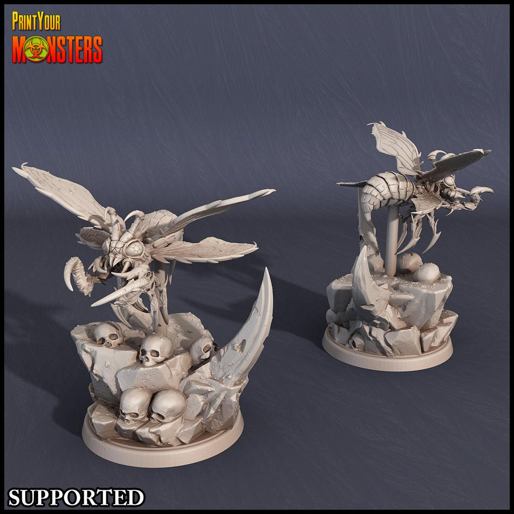 3D Printed Print Your Monsters Infernal Bee Set The Infernal Hive 28mm - 32mm D&D Wargaming (Online Only)