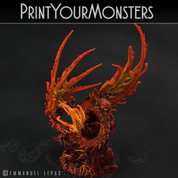 3D Printed Print Your Monsters Infernal Magma Dragon 28mm - 32mm D&D Wargaming (Online Only)