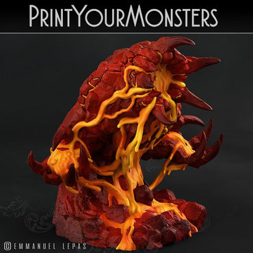 3D Printed Print Your Monsters Infernal Magma Elementals 28mm - 32mm D&D Wargaming (Online Only)