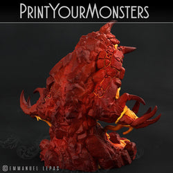 3D Printed Print Your Monsters Infernal Magma Elementals 28mm - 32mm D&D Wargaming (Online Only)