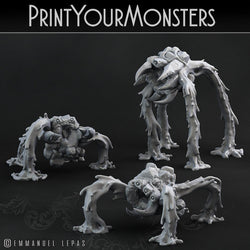 3D Printed Print Your Monsters Infernal Magma Spiders 28mm - 32mm D&D Wargaming (Online Only)