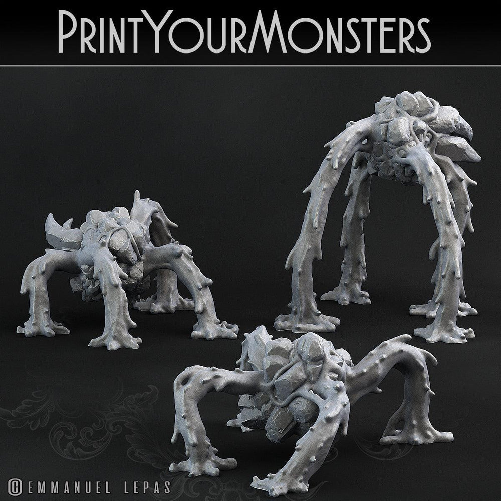 3D Printed Print Your Monsters Infernal Magma Spiders 28mm - 32mm D&D Wargaming (Online Only)
