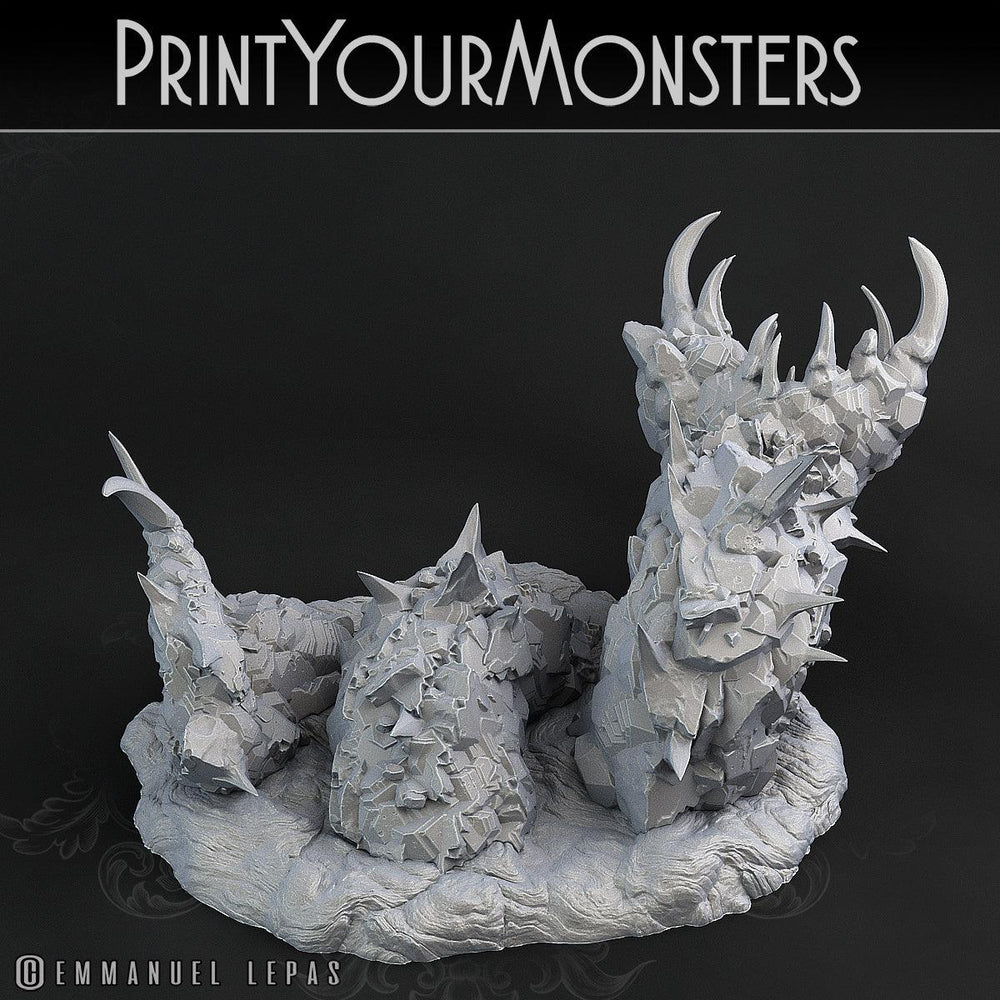 3D Printed Print Your Monsters Lava Worm Total Worms 2 Set 28mm - 32mm D&D Wargaming (Online Only)