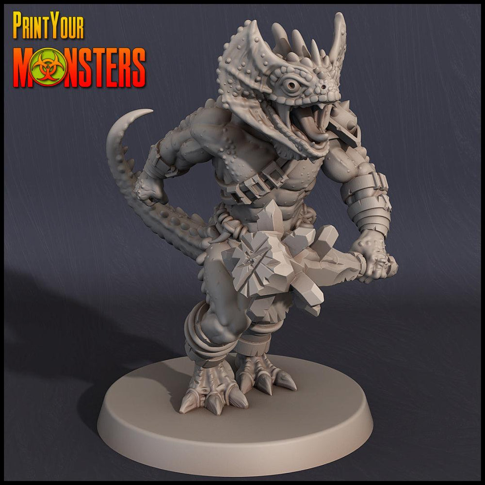 3D Printed Print Your Monsters Lizardmen Set 28mm - 32mm D&D Wargaming (Online Only)
