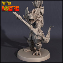 3D Printed Print Your Monsters Lizardmen Set 28mm - 32mm D&D Wargaming (Online Only)