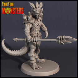 3D Printed Print Your Monsters Lizardmen Set 28mm - 32mm D&D Wargaming (Online Only)