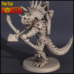 3D Printed Print Your Monsters Lizardmen Set 28mm - 32mm D&D Wargaming (Online Only)