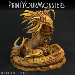 3D Printed Print Your Monsters Mechanic Worm Total Worms 2 Set 28mm - 32mm D&D Wargaming (Online Only)