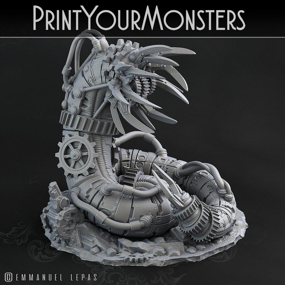 3D Printed Print Your Monsters Mechanic Worm Total Worms 2 Set 28mm - 32mm D&D Wargaming (Online Only)