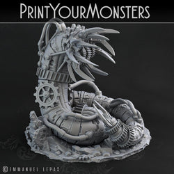 3D Printed Print Your Monsters Mechanic Worm Total Worms 2 Set 28mm - 32mm D&D Wargaming (Online Only)