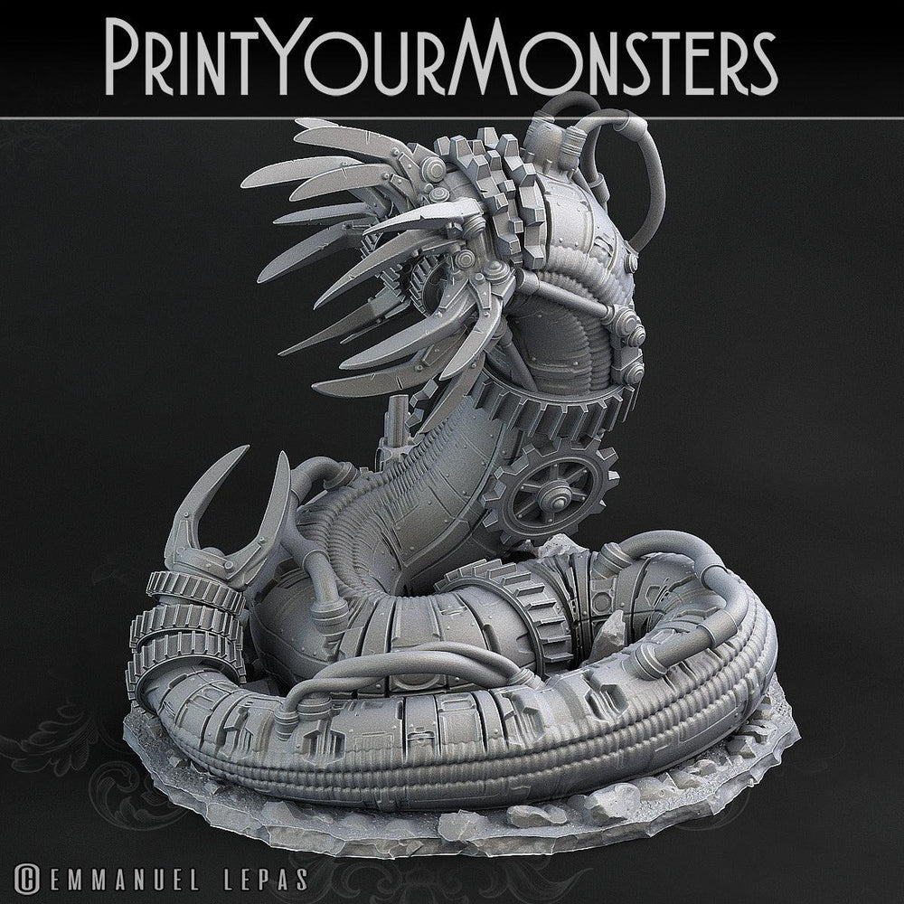 3D Printed Print Your Monsters Mechanic Worm Total Worms 2 Set 28mm - 32mm D&D Wargaming (Online Only)