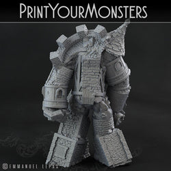 3D Printed Print Your Monsters Medieval Construct Golem - Total Golems 28mm - 32mm D&D Wargaming (Online Only)