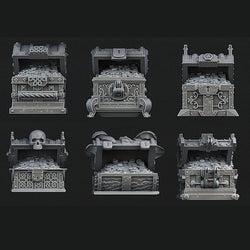 3D Printed Print Your Monsters Mimics Treasure Chests Set 28mm - 32mm D&D Wargaming (Online Only)