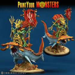 3D Printed Print Your Monsters Mutant Sharks The Searakin Domination Set 28mm - 32mm D&D Wargaming (Online Only)