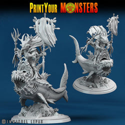 3D Printed Print Your Monsters Mutant Sharks The Searakin Domination Set 28mm - 32mm D&D Wargaming (Online Only)