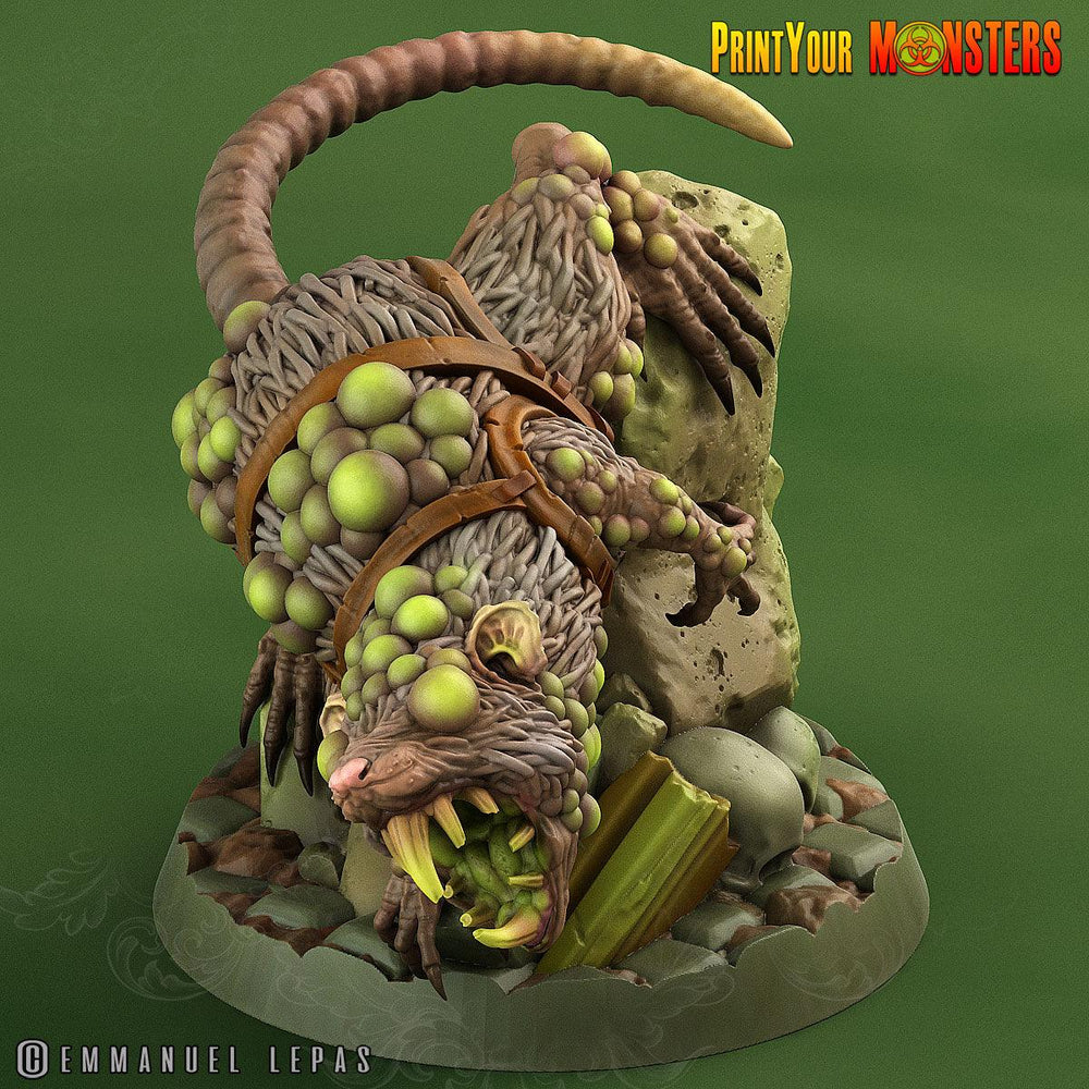 3D Printed Print Your Monsters Mutant Toxic Rat The Toxic Rats Domination Set 28mm - 32mm D&D Wargaming (Online Only)