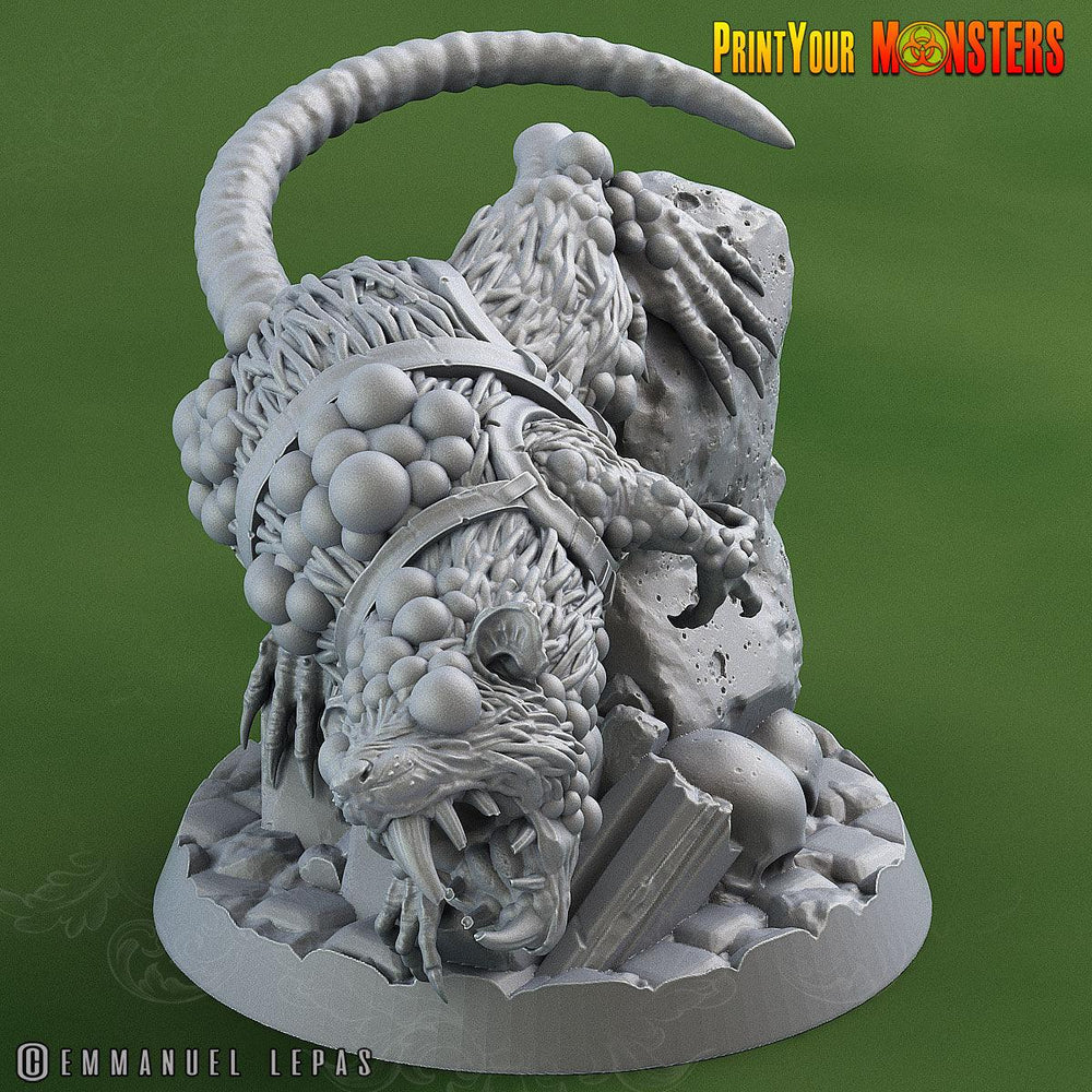 3D Printed Print Your Monsters Mutant Toxic Rat The Toxic Rats Domination Set 28mm - 32mm D&D Wargaming (Online Only)