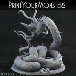 3D Printed Print Your Monsters Necrothelid Worms Subterranean Terrors 28mm - 32mm D&D Wargaming (Online Only)