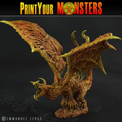 3D Printed Print Your Monsters Nightmare Forest Dragon The Shadowcreep Wood Set 28mm - 32mm D&D Wargaming (Online Only)
