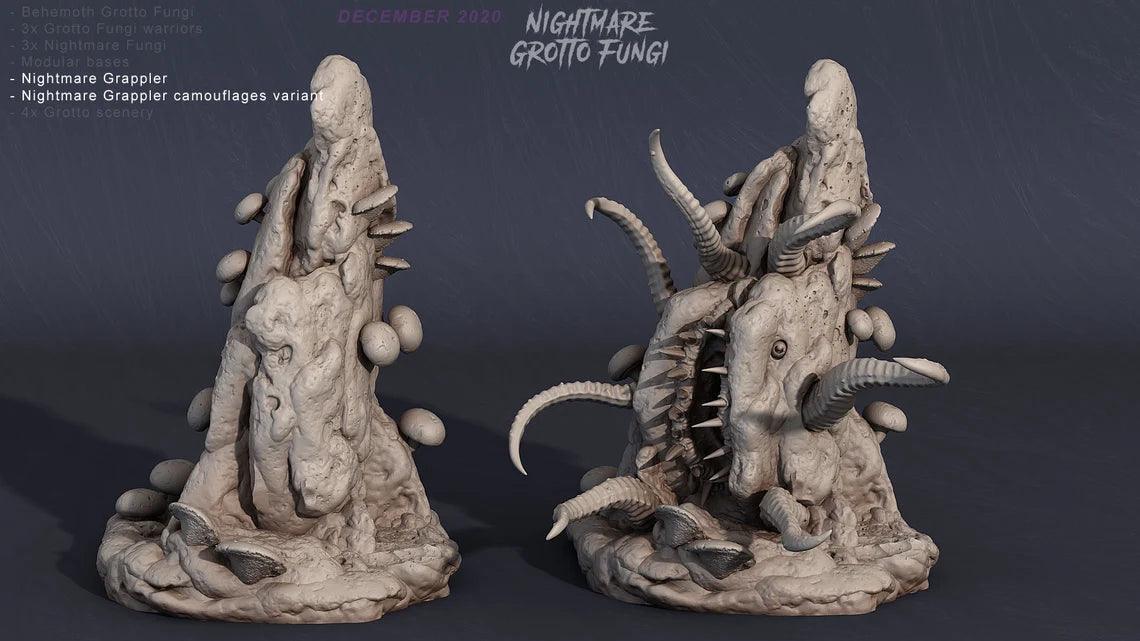 3D Printed Print Your Monsters Nightmare Grappler Fungi Nightmare Grotto Fungi 28mm - 32mm D&D Wargaming (Online Only)