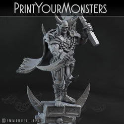 3D Printed Print Your Monsters Orc Champion Desert Orcs Set 28mm - 32mm D&D Wargaming (Online Only)