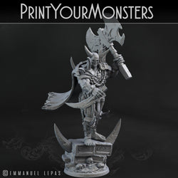 3D Printed Print Your Monsters Orc Champion Desert Orcs Set 28mm - 32mm D&D Wargaming (Online Only)