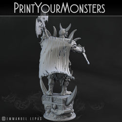 3D Printed Print Your Monsters Orc Champion Desert Orcs Set 28mm - 32mm D&D Wargaming (Online Only)