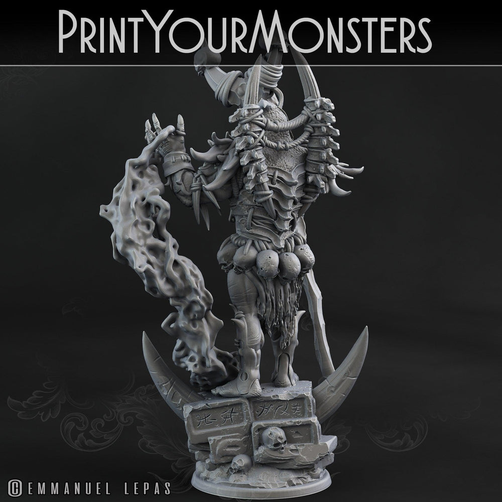 3D Printed Print Your Monsters Orc Shaman Desert Orcs Set 28mm - 32mm D&D Wargaming (Online Only)