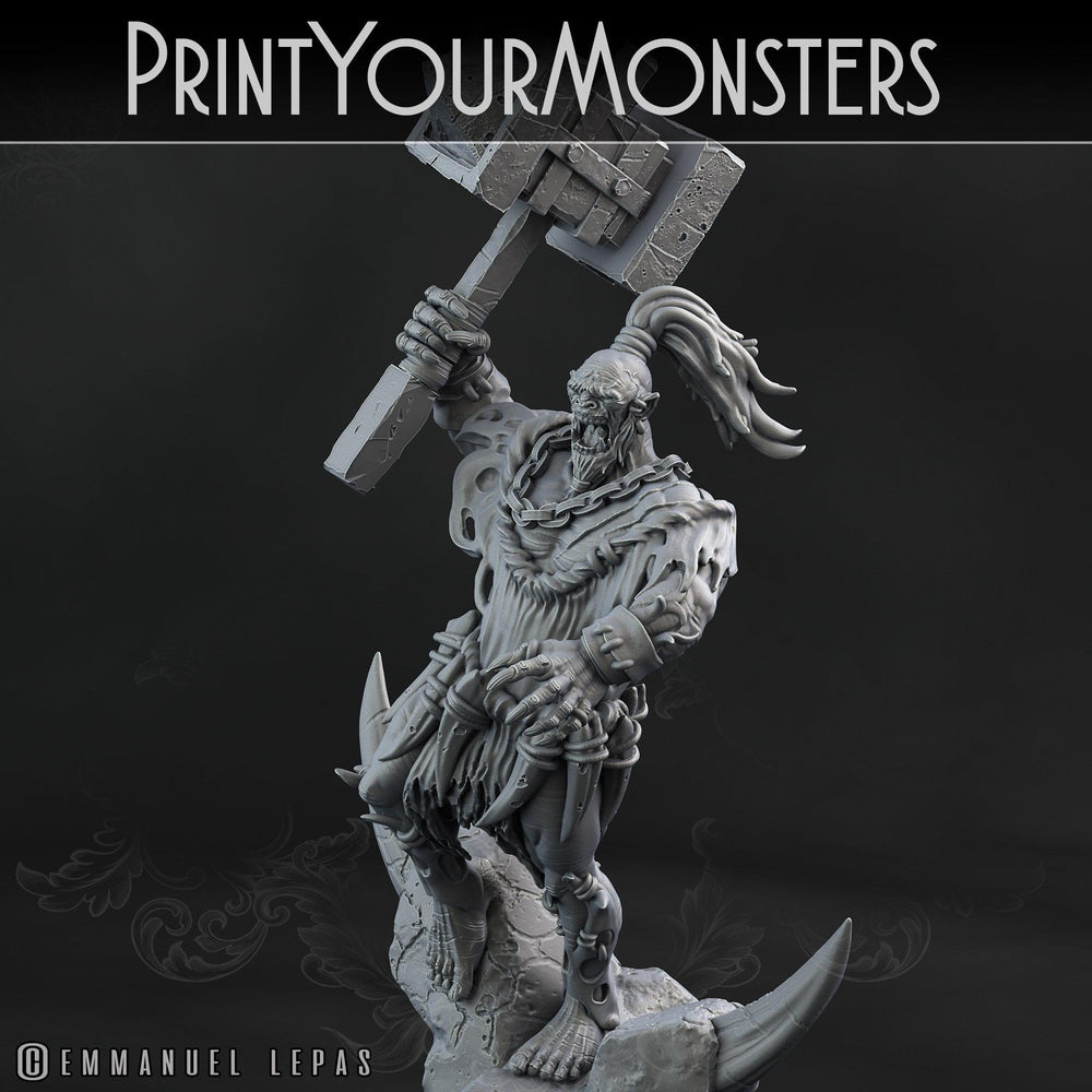 3D Printed Print Your Monsters Orc Warrior 1 Desert Orcs Set 28mm - 32mm D&D Wargaming (Online Only)