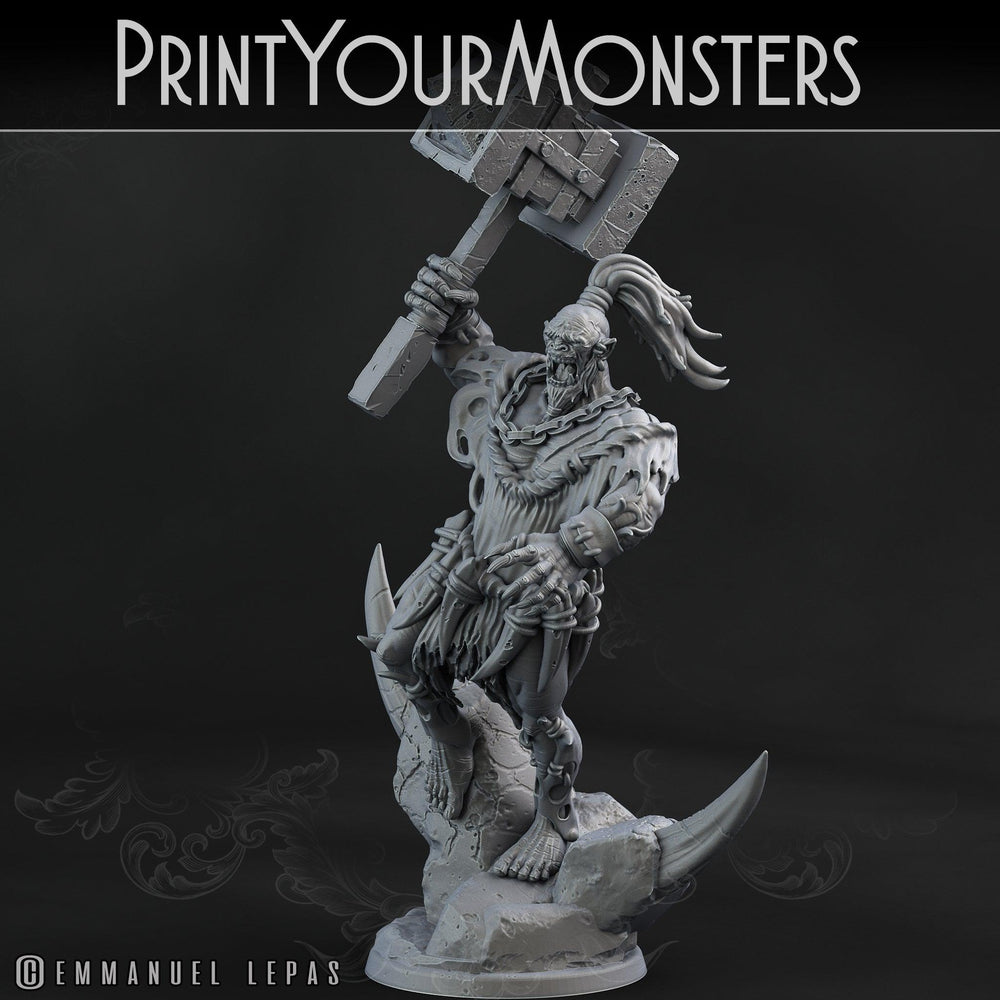3D Printed Print Your Monsters Orc Warrior 1 Desert Orcs Set 28mm - 32mm D&D Wargaming (Online Only)