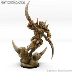 3D Printed Print Your Monsters Orc Warrior 2 Desert Orcs Set 28mm - 32mm D&D Wargaming (Online Only)