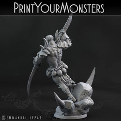 3D Printed Print Your Monsters Orc Warrior 2 Desert Orcs Set 28mm - 32mm D&D Wargaming (Online Only)