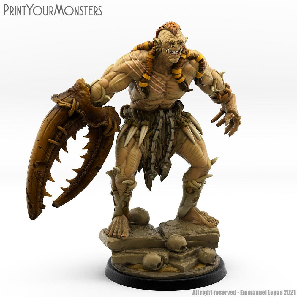 3D Printed Print Your Monsters Orc Warrior 3 Desert Orcs Set 28mm - 32mm D&D Wargaming (Online Only)