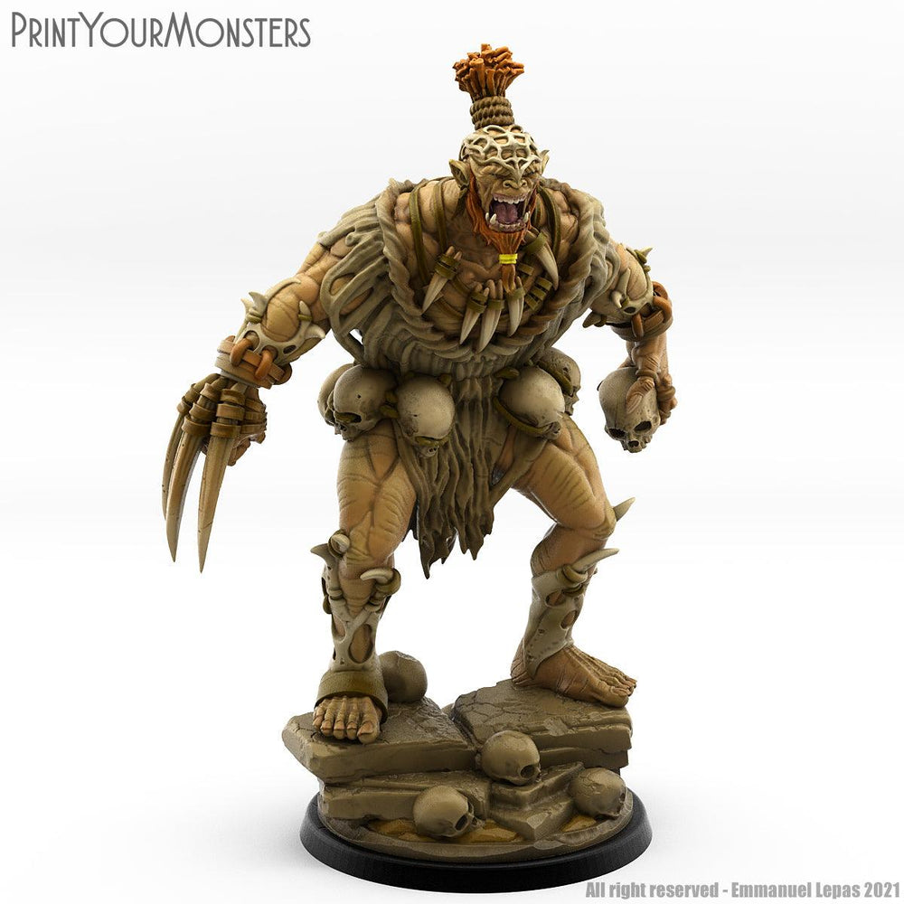 3D Printed Print Your Monsters Orc Warrior 4 Desert Orcs Set 28mm - 32mm D&D Wargaming (Online Only)